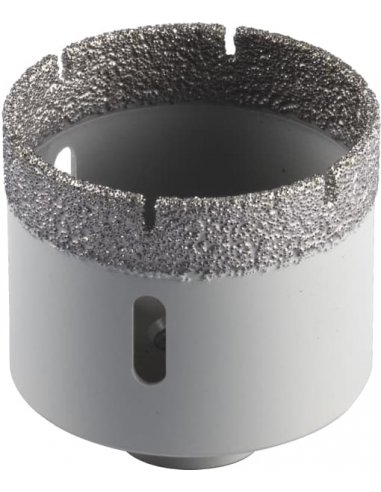 Scie cloche diamant Diam.68 mm prêt à l'emploi pour carrelage et céramique  - WOLFCRAFT